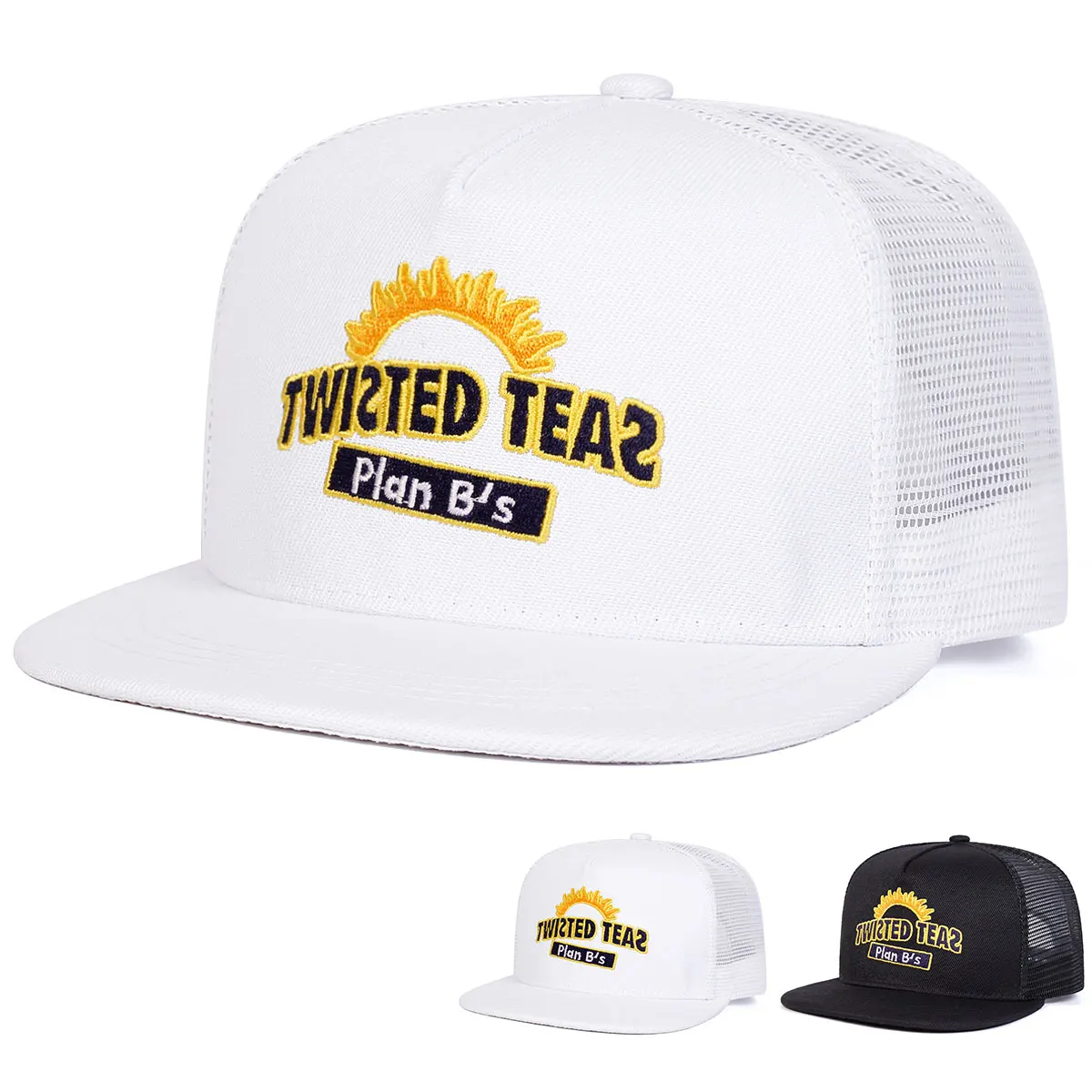 Nettle Leaf Tea - Unisex TWISTED TEAS Hip-Hop-Netzhüte mit Stickerei,