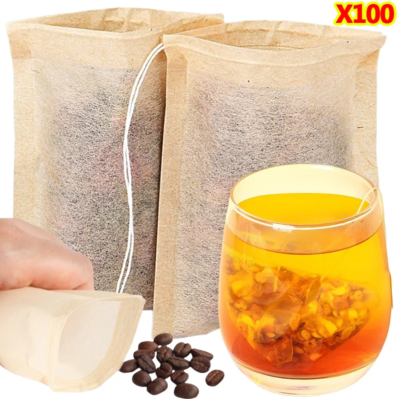 Nettle Leaf Tea - 100 Stück Teebeutel mit Kordelzugfilter, leere