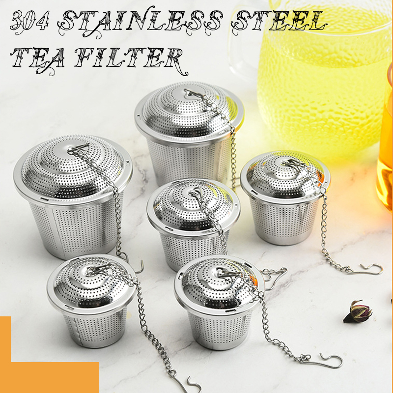 Nettle Leaf Tea - 304 Edelstahl-Teefilter, feinmaschiges Drehschloss, lebensmittelechtes, rostfreies