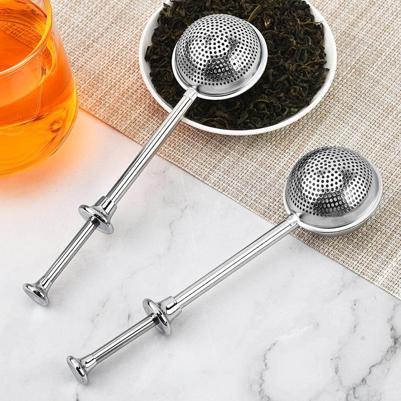 Nettle Leaf Tea - Langstieliger Edelstahl-Tee-Infuser mit feinem Netz, rostfrei,